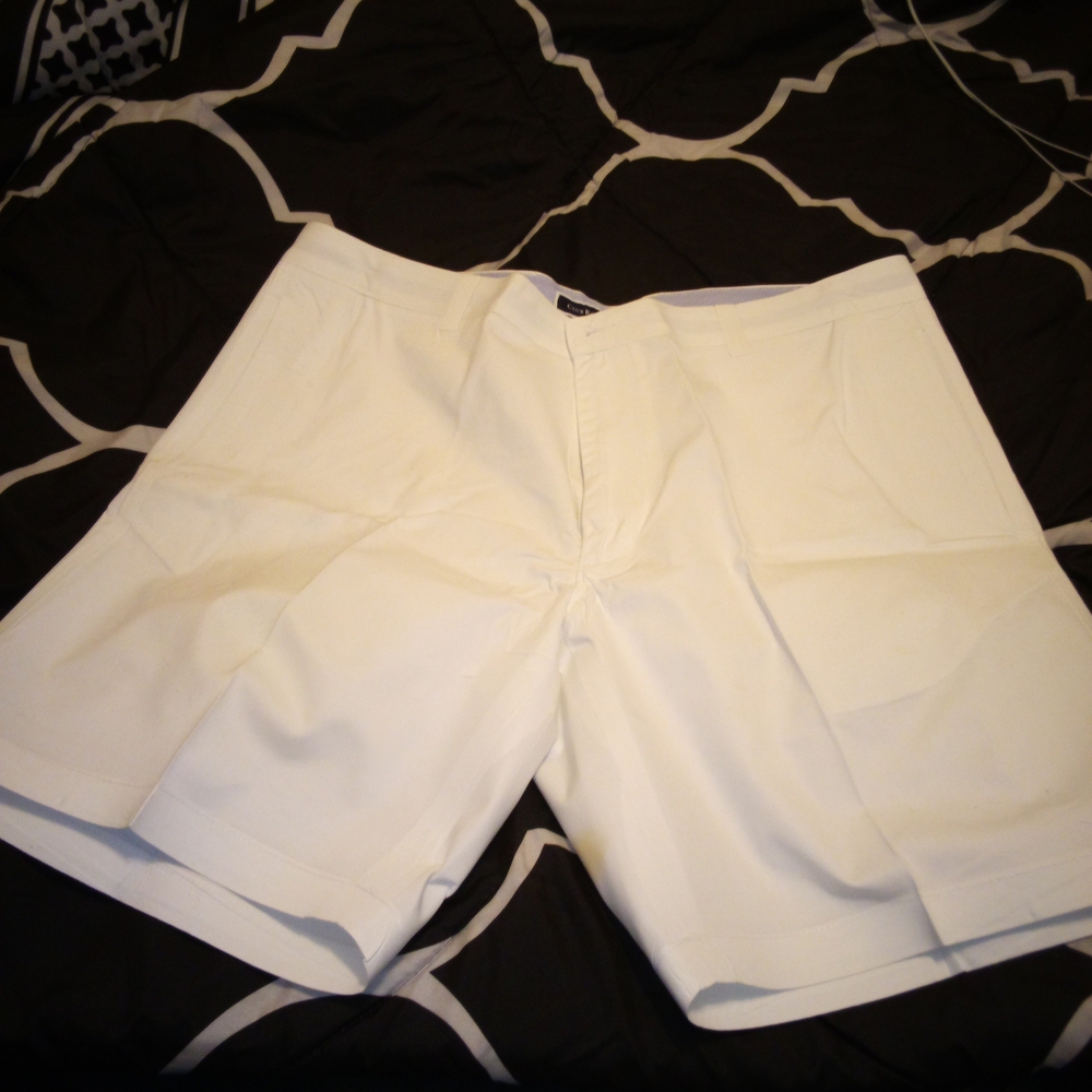 Club Room White Cotton Shorts